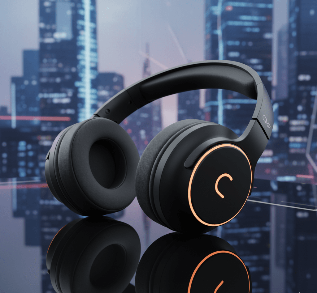 CMF Headphones Pro wireless over-ear headphones with active noise cancellation and premium design