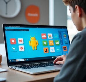 a_young_beginner_sitting_at_a_desk android app maker
